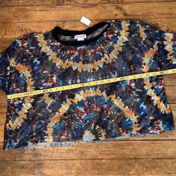 Women’s Madrags cropped long sleeve mesh top size XL NWT new - Picture 3 of 7